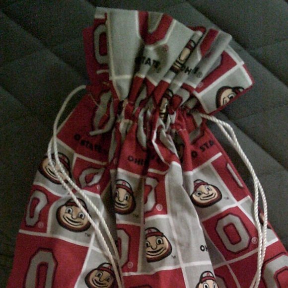 Ohio State Buckeyes Handmade Drawstring Bag - Picture 2 of 3